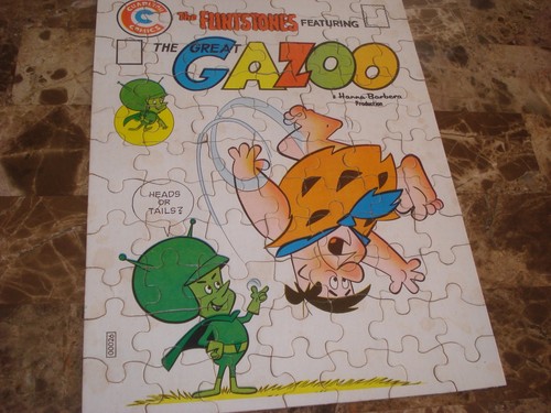 VINTAGE THE FLINTSTONES BOX PUZZLE mit THE GREAT GAZOO, 1975 HANNA BARBERA - Bild 8 von 8