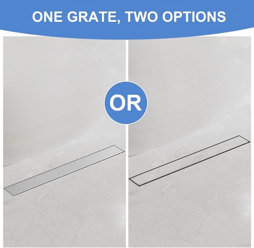 Neodrain 24-Inch Linear Shower Drain with Tile Insert Grate, 304 SS, NEW 1537M - Picture 3 of 8