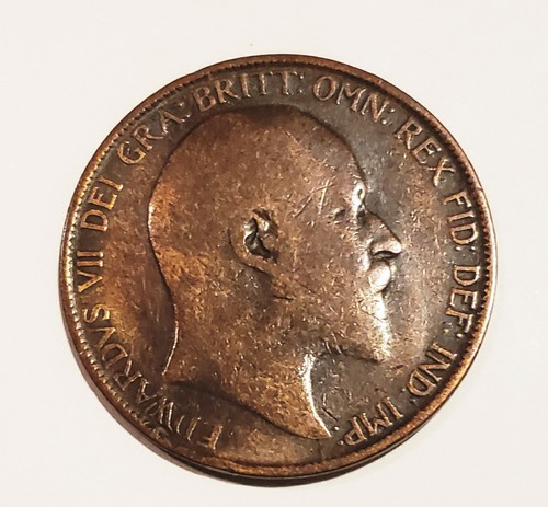 1906 Edward Vll Great Britain One Penny/Bronze. KM#794.2 UK - Picture 2 of 4