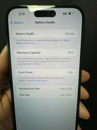 ๐ต SALE ๐ต iPhone 15 Plus โ 128GB โ Black โ T-Mobile/Sprint โ 94% Battery - Picture 4 of 4