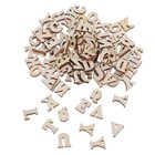  8pcs Holzverzierungen 100 Holzbriefmuster Verzierungen Holzscheiben DIY