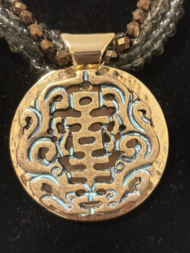 Chicos 5 Strands Of Beads- Asian Inspired Necklace - Picture 2 of 5
