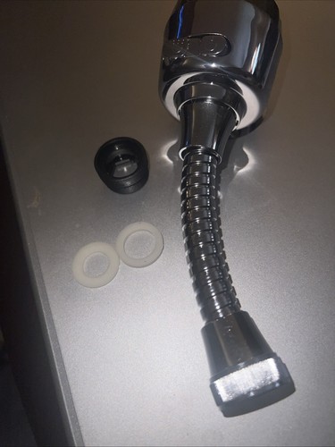 Shower/Kitchen Sink Faucet Extender, Stainless Steel, 360 Degrees Rotation - Bild 6 von 7