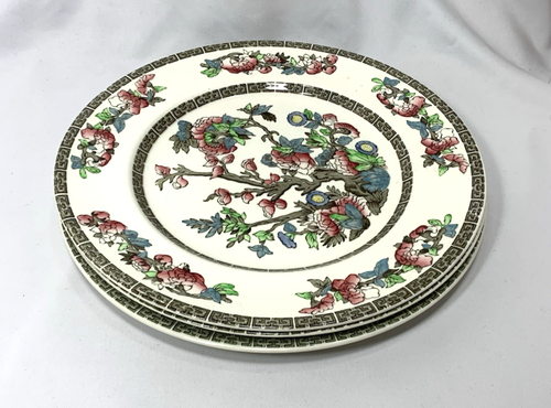 Johnson Brothers Indian Tree Dinner Plates X4 England Ironstone VERY GOOD - Picture 2 of 13