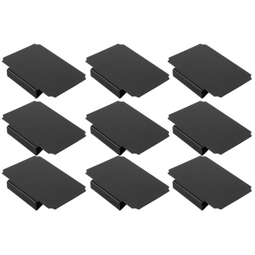9 Stück Anhänger Aufbewahrungsbox Etikettenhalter Schild Clip Tafel Etiketten für Behälter