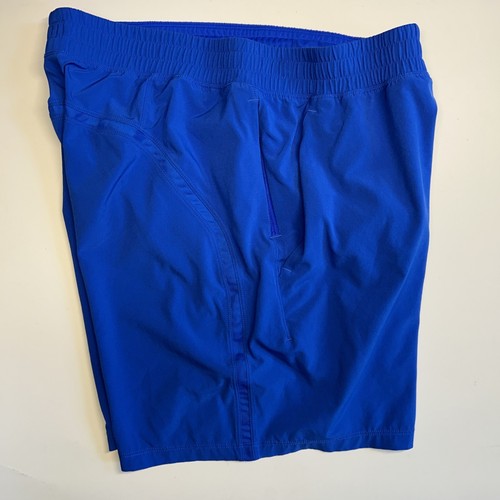 Lululemon Pace Breaker Linerless Shorts 5" Royal Blue Athletic Athleisure Men L - Imagen 5 de 10