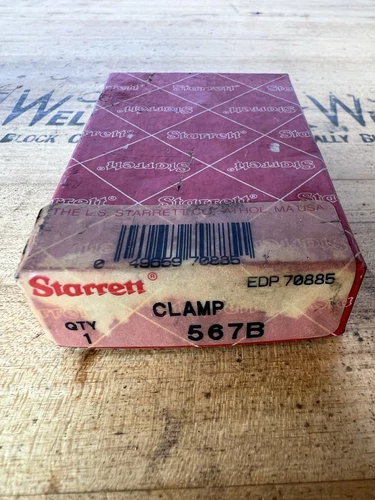 Starrett 567B Clamp Only (item 70885) 1-5/16" Max Capacity, fits 567 V-Block NOS
