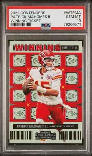 2022 Panini Contenders Winning Ticket Patrick Mahomes II #WTPMA PSA 10