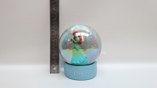 Disney Ariel Little Mermaid Snowglobe Christmas Decoration Gift 15cm Magical Pri - Foto 8 di 24