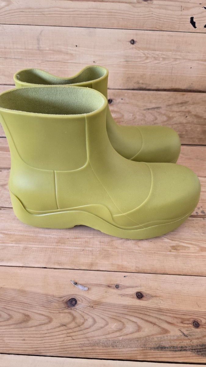 BOTTEGA VENETA Rubber Puddle Ankle Boots 36 Green | eBay