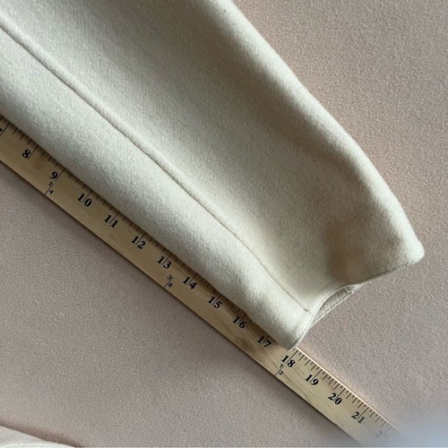 Uniqlo x Ines de la Fressange NEW Wool Blend Double Face Coat Cream Natural in L - Picture 15 of 16