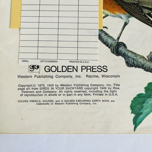 Lot of 3 Vintage Children's Bird books Follett Science Golden Exploring Earth - Foto 14 di 24