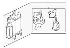Genuine Volkswagen Vapor Canister 3C0-201-797-D