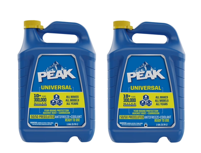 #ad #ad PEAK Universal 50 50 Prediluted Antifreeze Coolant for All Vehicles 2 gal $15.75