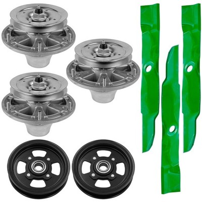 Caltric TCA13807 TCU15881 TCA17524 Deck Spindle Blade & Pulley For John Deere