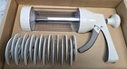 The Pampered Chef 1525 Cookie Press with 16 Discs - White