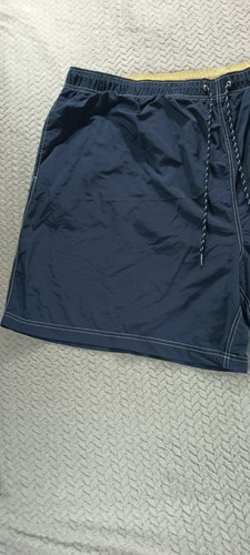 Nautica Shorts Men 5TGL Adult Blue Swimwear Trunks Pockets Drawstring 46" Waist - Picture 3 of 17