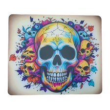 Skull Glass Pad Gaming Mouse Pad,E-Sports Player Mouse Pad,Ultra-Smooth Micro...