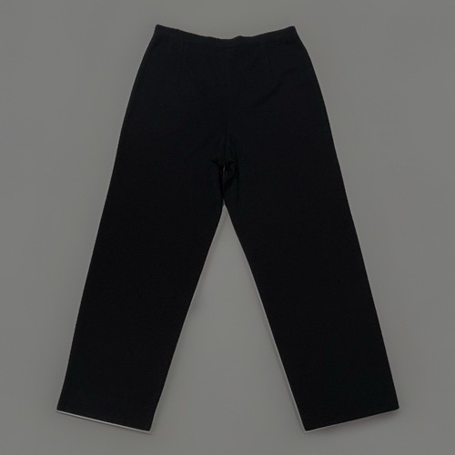 Exclusively Misook Pull On Capri Pants Womens L Black Stretch Crop Knit Travel - Picture 2 of 11