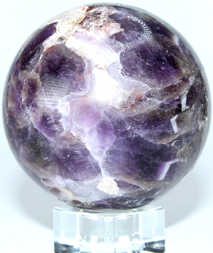 AAA Madagascar Chevron Amethyst Sphere / 2.29" (58.16mm) / 9.50 oz (269gr) 3689 - Picture 6 of 15