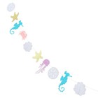 Hawaiian Garland for Kids Banner Glitter Birthday Ocean Animal Banners
