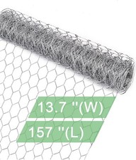 vnesovo Galvanized Chicken Wire Mesh - Garden 13.7" 157"