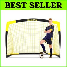Durable 7x5FT Soccer Goal - Foldable and Portable, Ideal for Active Kids