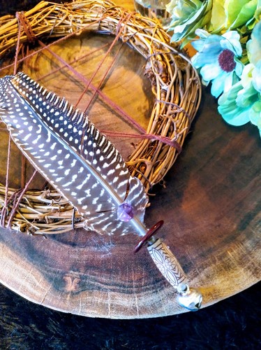 Smudging Feather. Ritual Tool. Incense. Wicca