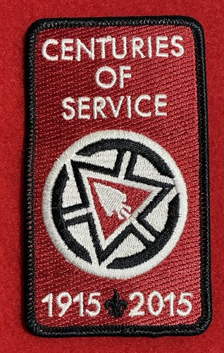 OA 2015 CENTURIES OF SERVICE SASH PATCH (1915 - 2015) -100th ANNIV BSA