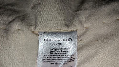 Laura Ashley king size throw bed throw gold cream velvet feel burnout - Picture 13 of 15