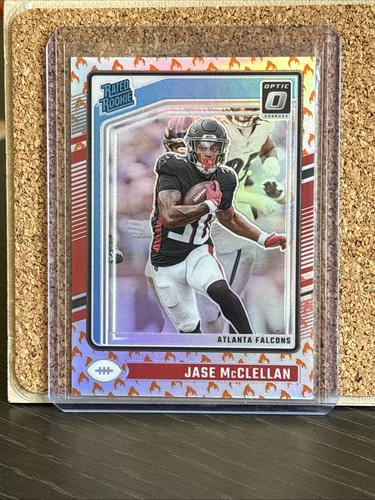 2024 Panini Donruss Optic - Rated Rookie Jase McClellan #243 Fire Prizm (RC)