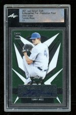 2021 Leaf Valiant Tommy Mace Auto Green Pre-Production Proof 1/1 UX6191