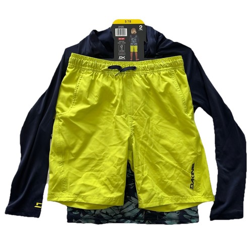 Dakine Swim Boys 2-piece Swim Set Rash Guard UPF 30+ Quick Dry S (7/8) - Picture 3 of 4
