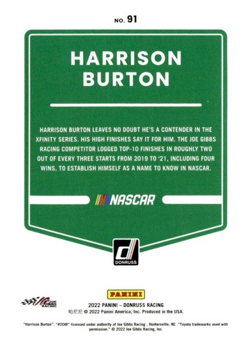 2022 Panini Donruss Racing base cards - PYC - Pick from list - Picture 133 of 313