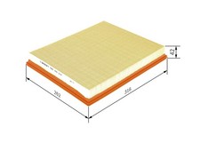 BOSCH Luftfilter F 026 400 014 Filtereinsatz für NISSAN RENAULT OPEL X70 MOVANO