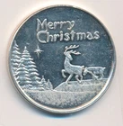 MERRY CHRISTMAS 1 TROY OUNCE 999 SILVER ROUND