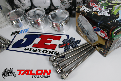Can-Am X3 X-3 Turbo JE Piston Set 74mm 9.5:1 MLS Head Gasket Titanium Studs NEW! - Picture 13 of 24