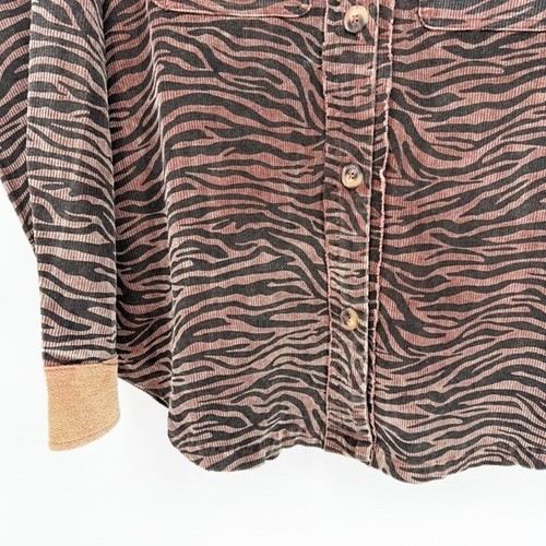 Neu mit Etikett Oddy Damen Large Safari Nights neutraler Cord Zebramuster Jacke - Bild 3 von 9