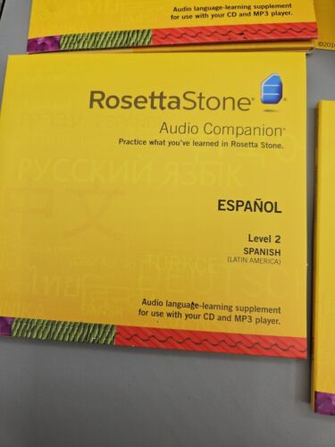 Rosetta Stone Espanol Level 1,2,3 Spanish Audio Companion CD Version 3 w/Headset - Picture 7 of 10