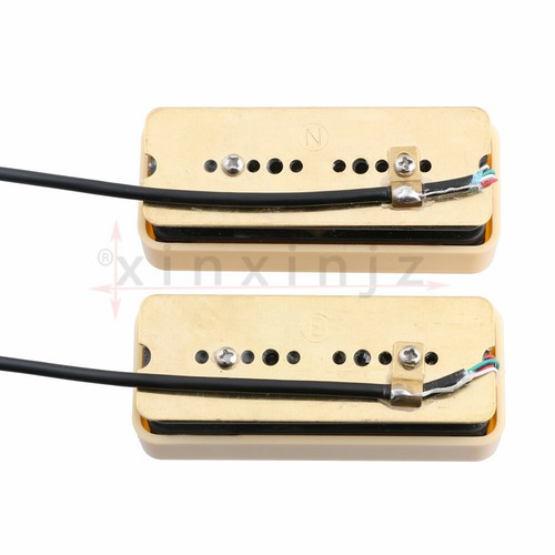 Pastilla de jabón apilada P90 pastillas Humbucker Alnico 5 imanes marfil - Imagen 2 de 6