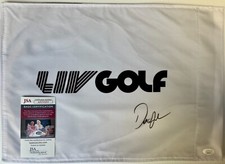 Dustin Johnson signed LIV Golf #18 Pin Flag-JSA #AN33255