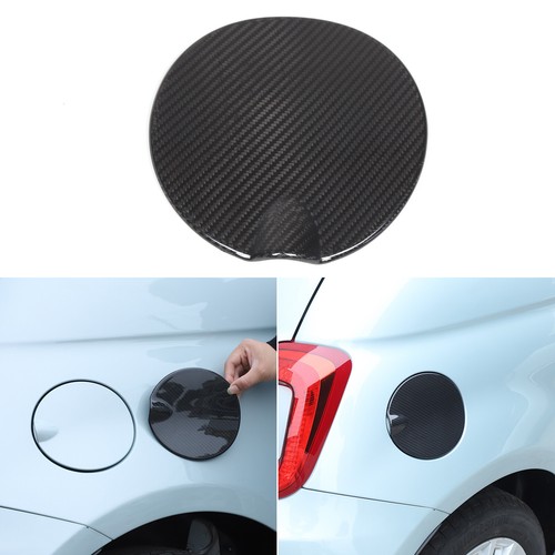 Echte Kohlefaser Gasdeckel Öl Tankdeckel Abdeckung Coverfür Fiat 500 21-23