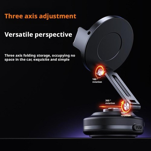 Electric Vacuum Magnetic Suction Cup Car Phone Holder Stand Mount Office D D0P1 - Photo 6 sur 15