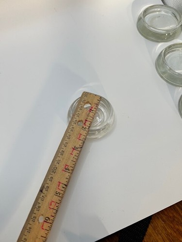 Vintage Glass Furniture Coasters/Casters, Furniture Glides, Four but Different S - Picture 5 of 8