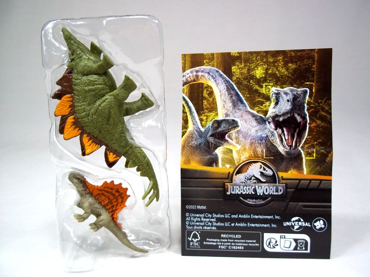 Jurassic World Dimetrodon Stegosaurus Mini Dinosaur Figures