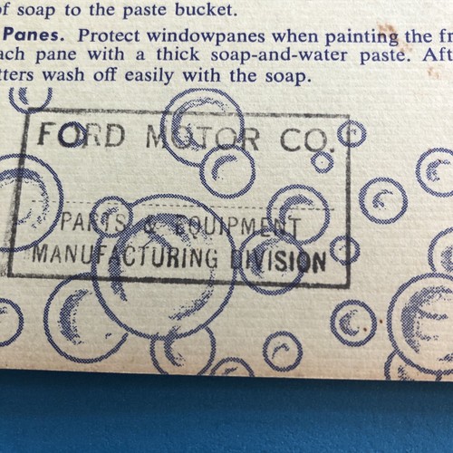 Vtg 101 Cleaning Hints Reprint Good Reading Rack Services Ford Motor - Picture 4 of 7