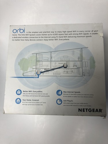 NETGEAR RBK50 Orbi AC3000 Tri-band WiFi System - Picture 4 of 6