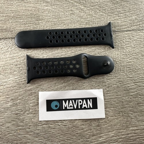 Genuine Apple Watch Band Nike Obsidian Mist / Black 38/40/41mm M/L Series 1-9 - Picture 5 of 7