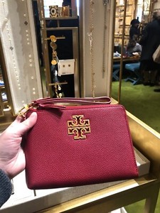 tory burch britten large zip pouch