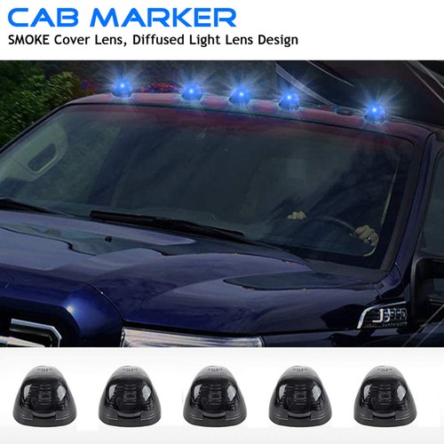 Clear Lens 8000K LED Cab Roof Marker Lights For 99-16 F250 F350 F450 Super Duty - Picture 11 of 12